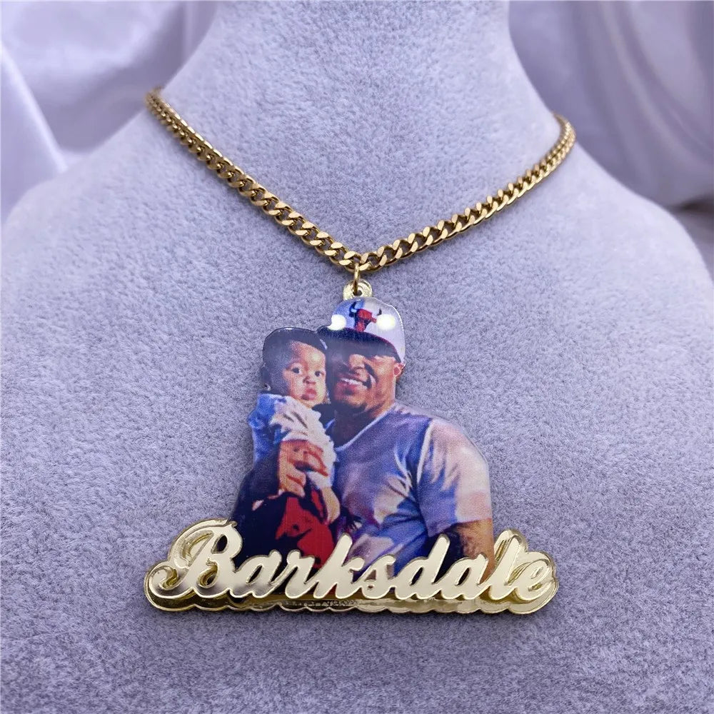 Custom Acrylic Name/Picture Necklace