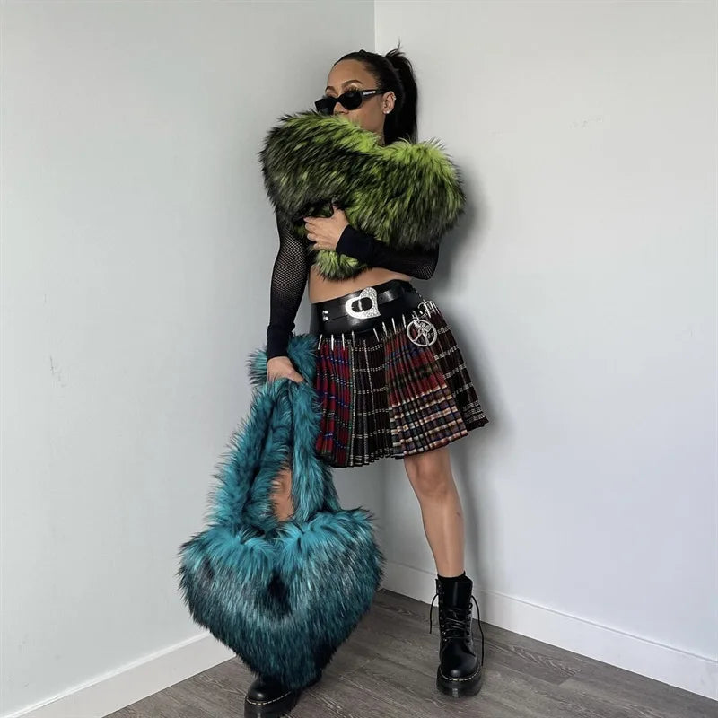 Heart Fur Messenger Bag