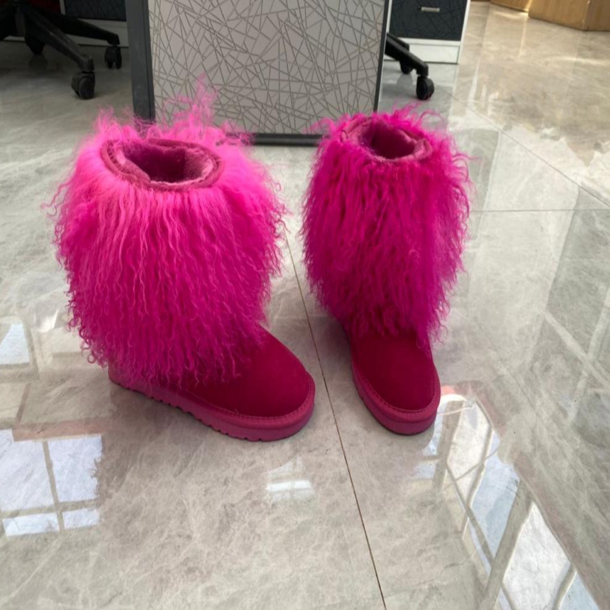 Mongolian fur ugg best sale