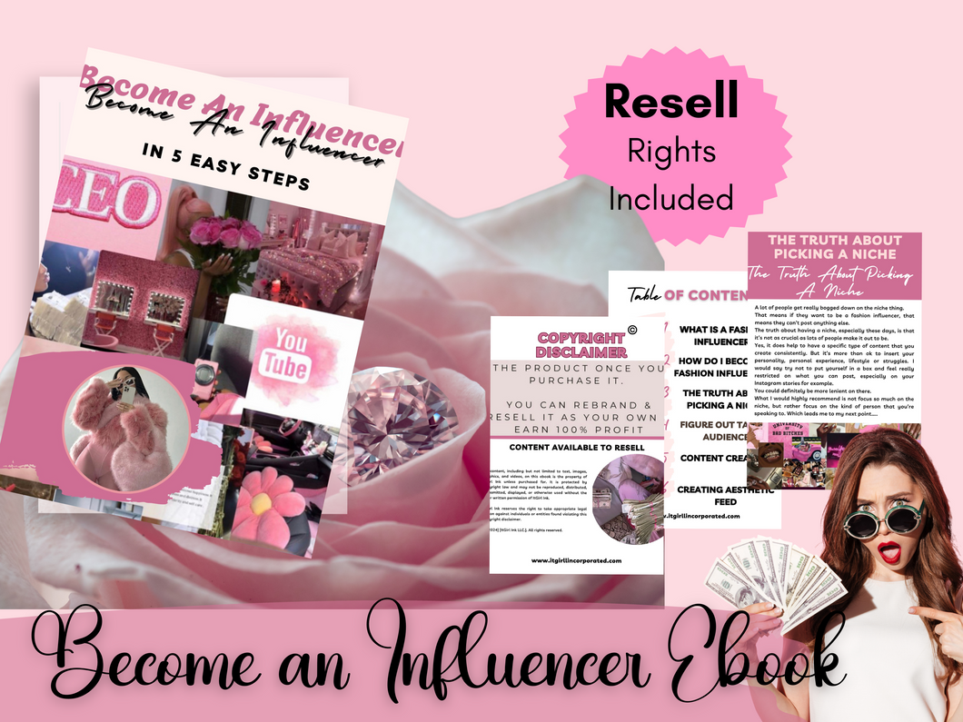 Become an Influencer Ebook