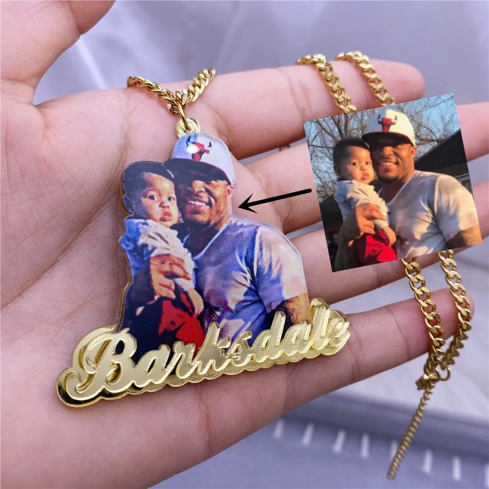 Custom Acrylic Name/Picture Necklace