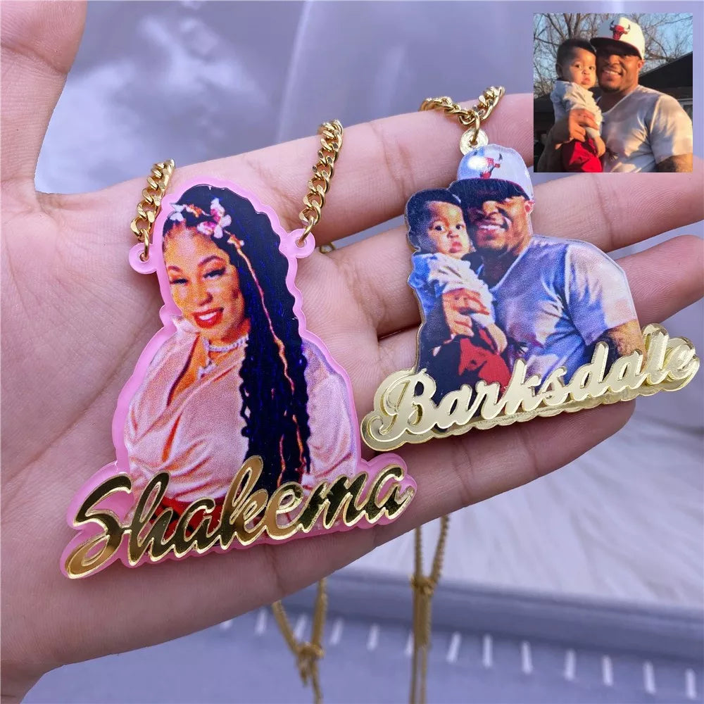 Custom Acrylic Name/Picture Necklace