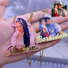 Load image into Gallery viewer, Custom Acrylic Name/Picture Necklace
