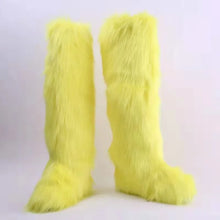 Load image into Gallery viewer, Tall Fur Boots
