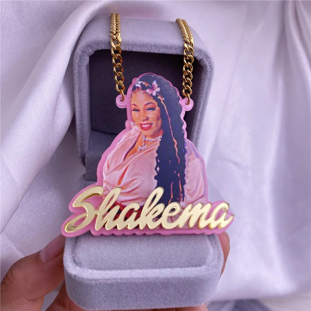 Custom Acrylic Name/Picture Necklace