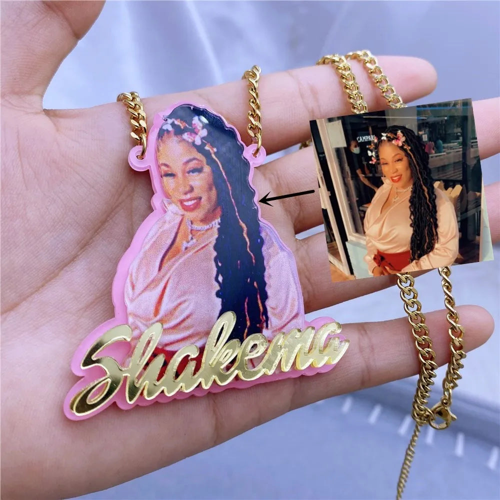 Custom Acrylic Name/Picture Necklace