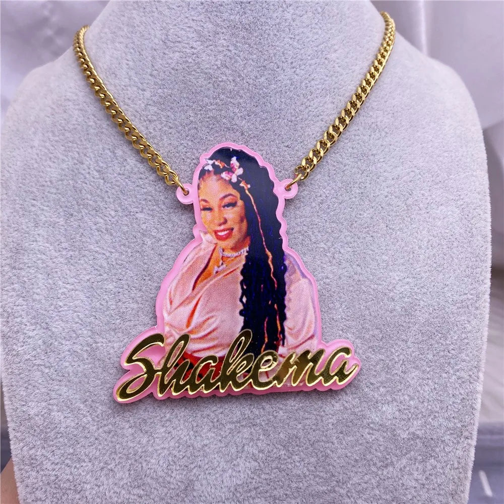 Custom Acrylic Name/Picture Necklace