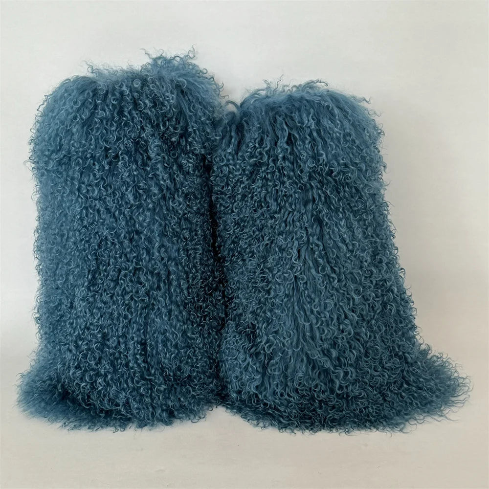 LONG Mongolian Boot Fur Cuff ONLY