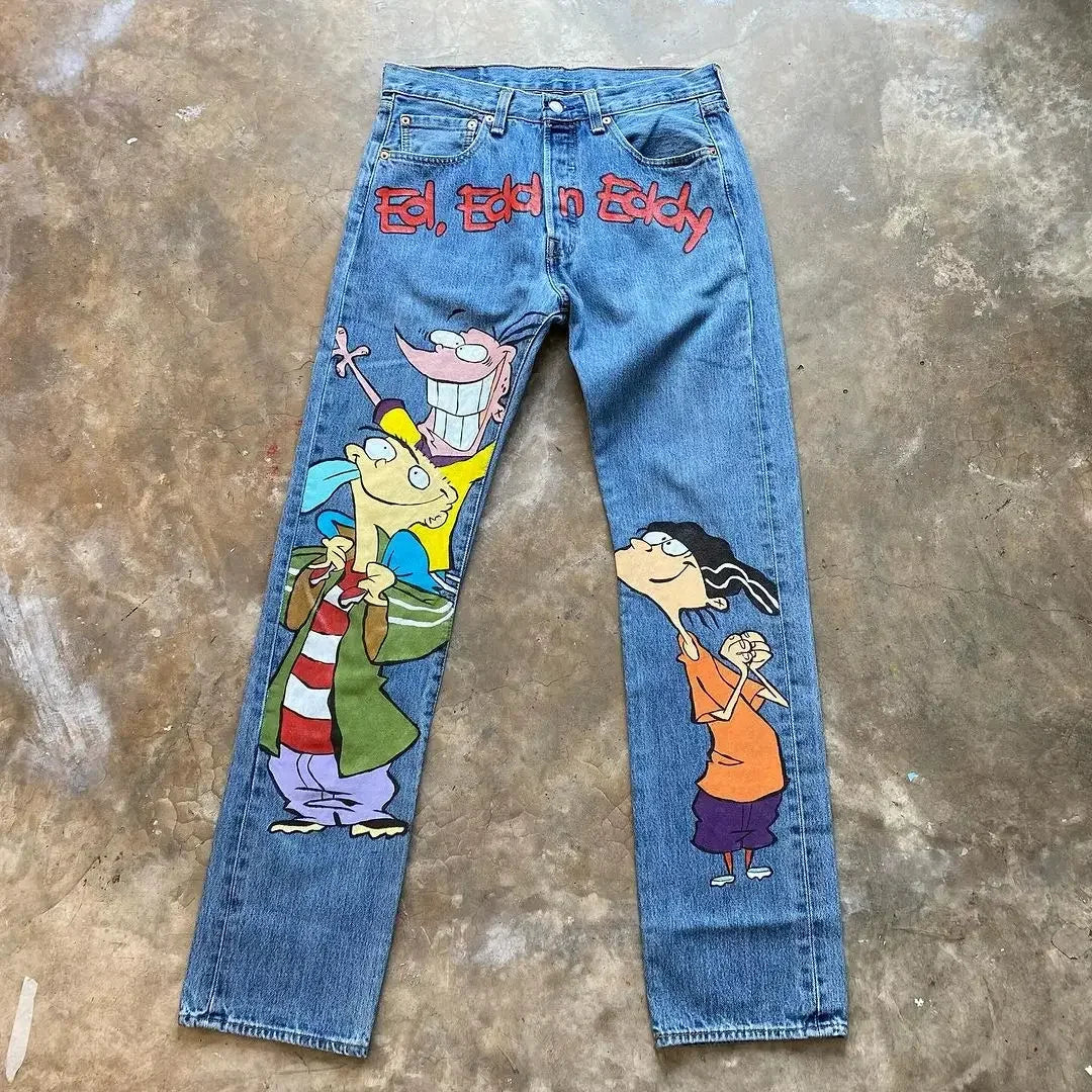 ItGirl Custom Vinyl Graphic Denim Jeans