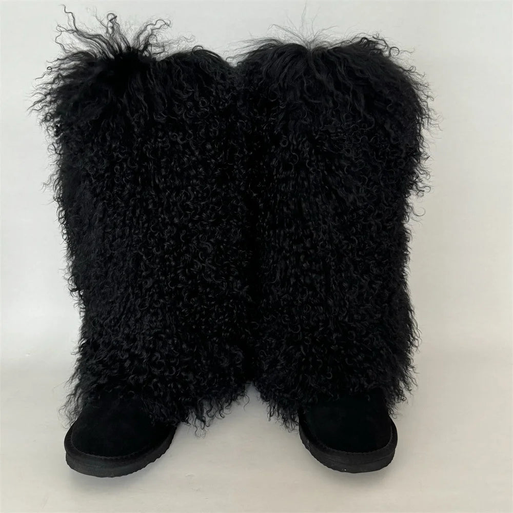 LONG Mongolian Boot Fur Cuff ONLY