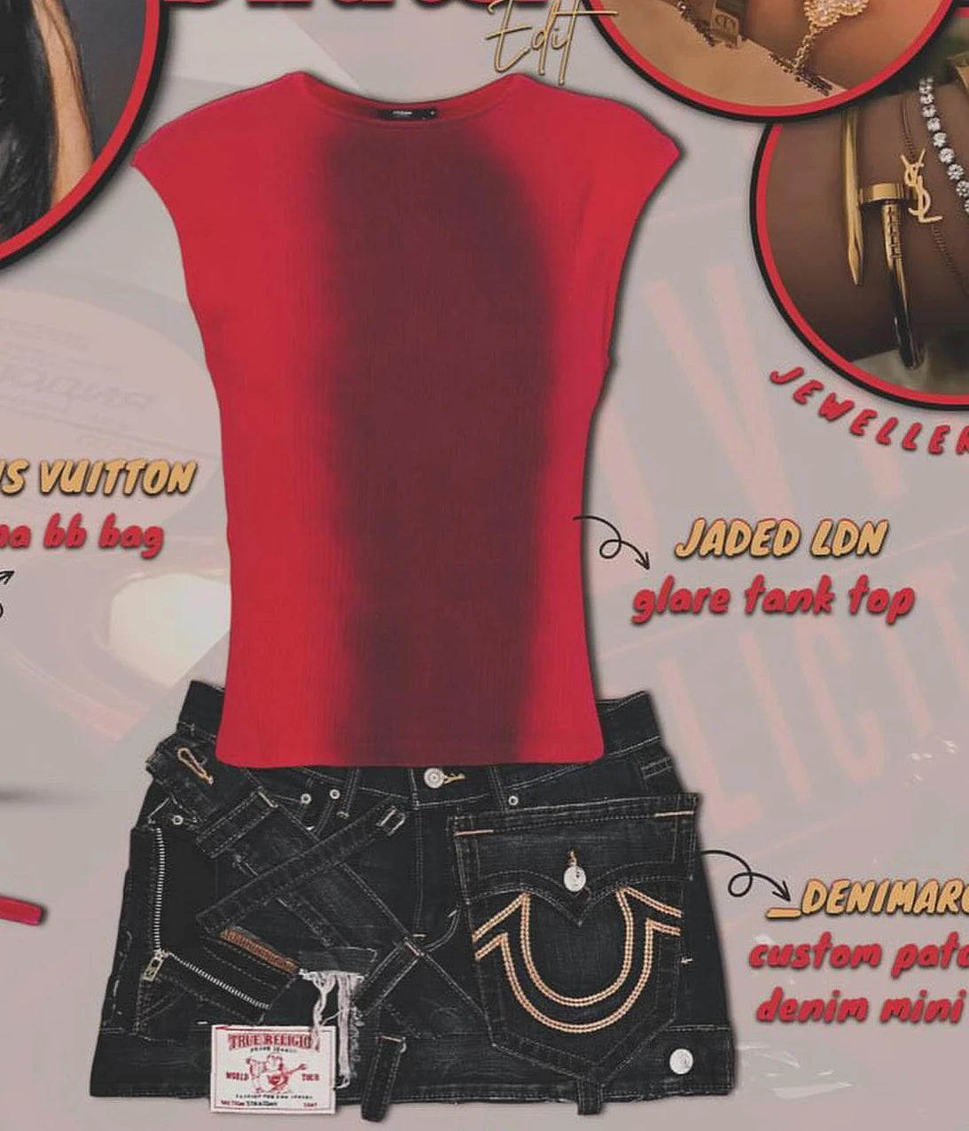 ItGirl Custom Denim Skirt
