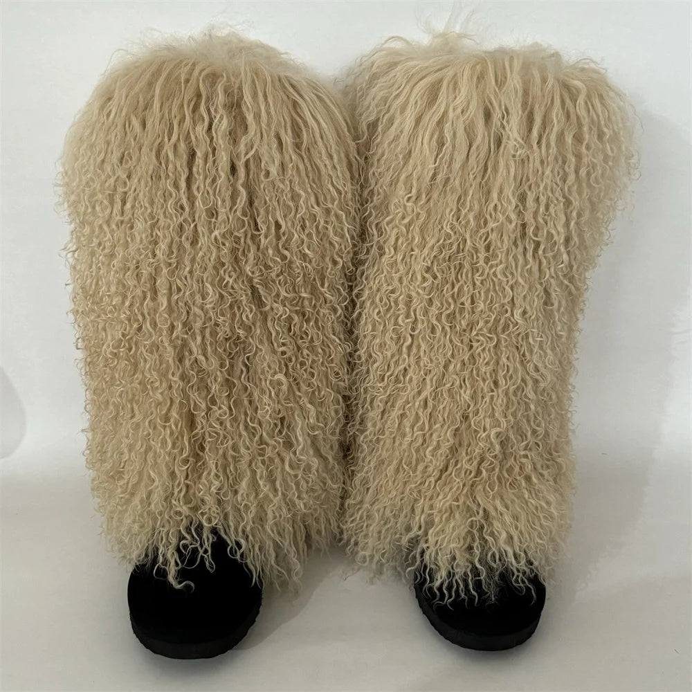 LONG Mongolian Boot Fur Cuff ONLY