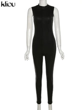 Load image into Gallery viewer, PU Leather Jumpsuit
