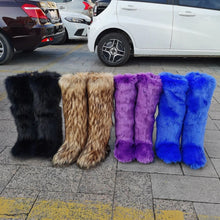 Load image into Gallery viewer, Tall Fur Boots
