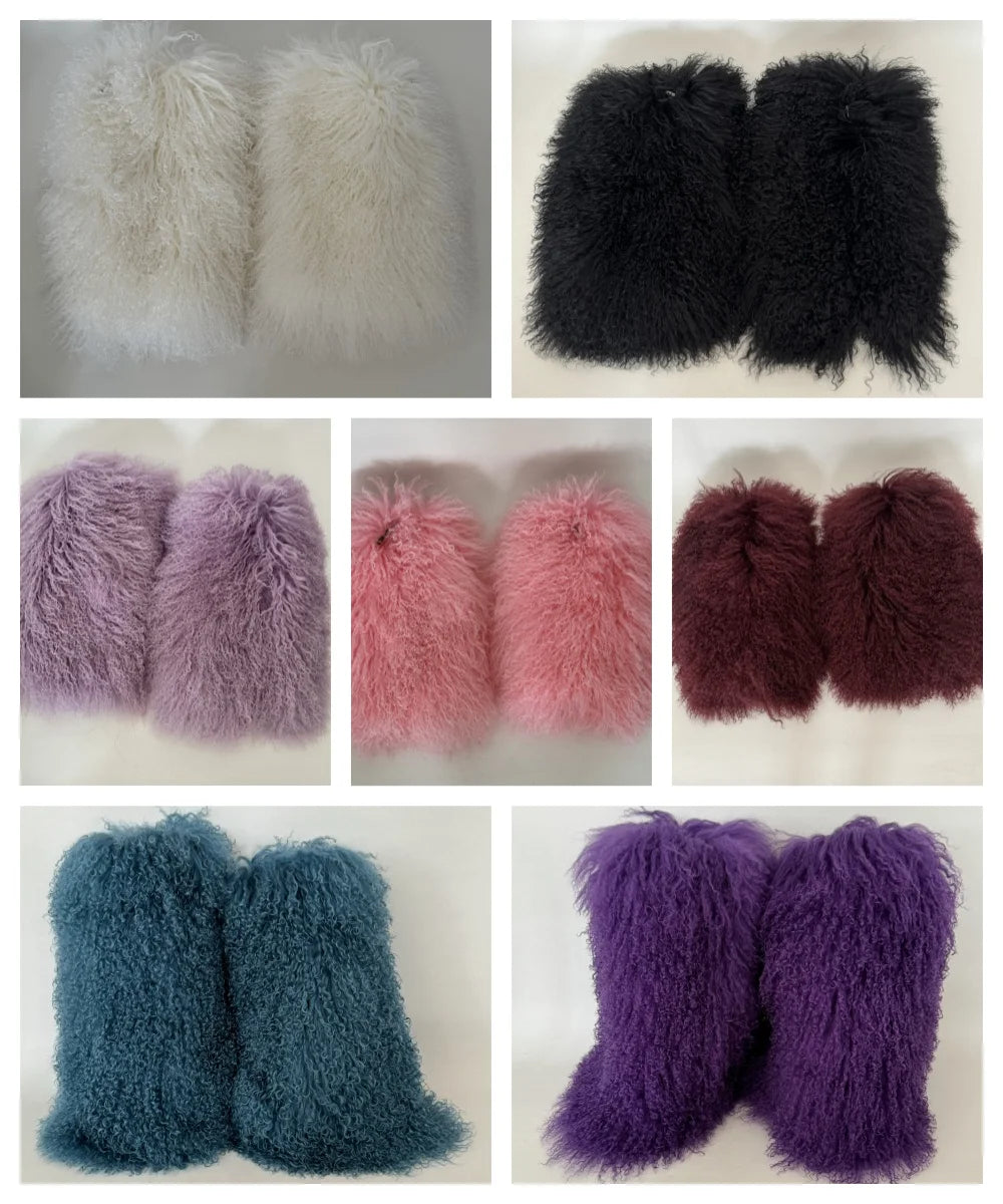 LONG Mongolian Boot Fur Cuff ONLY