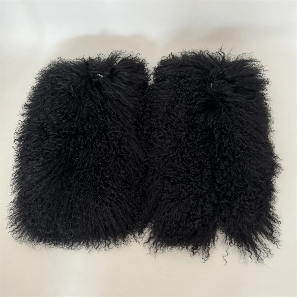 LONG Mongolian Boot Fur Cuff ONLY
