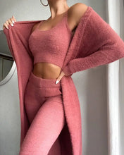 Load image into Gallery viewer, Fleece 3 Piece Lounge Wear Set
