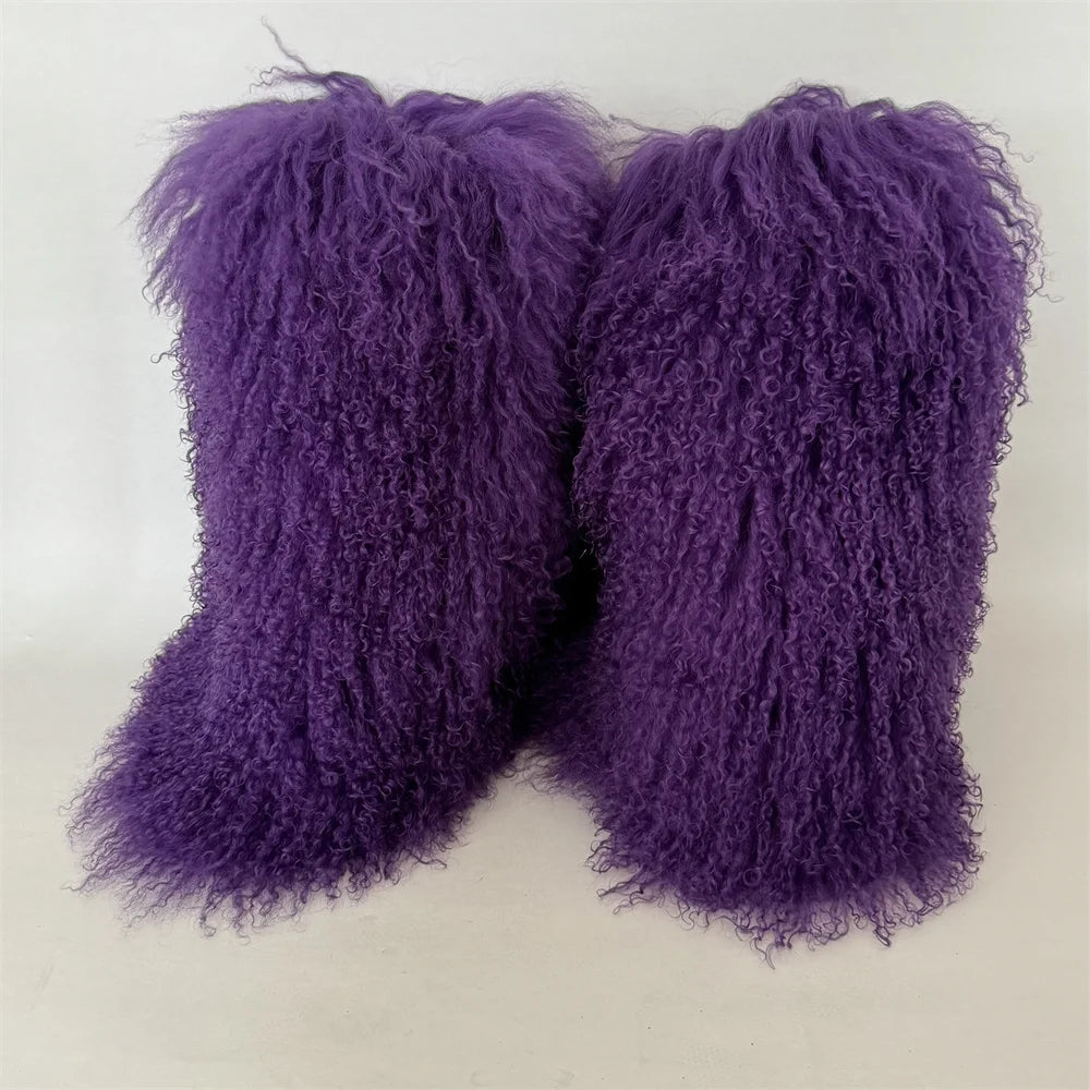 LONG Mongolian Boot Fur Cuff ONLY