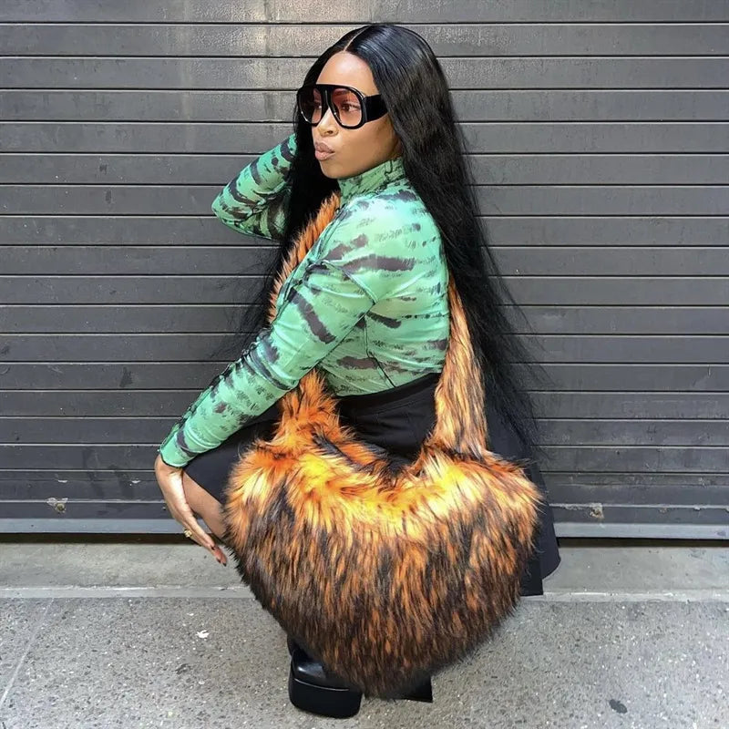 Heart Fur Messenger Bag
