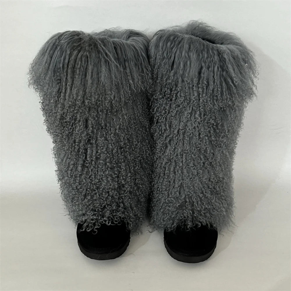 LONG Mongolian Boot Fur Cuff ONLY