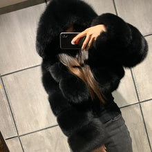 Load image into Gallery viewer, Cropped Faux Fur Jacket
